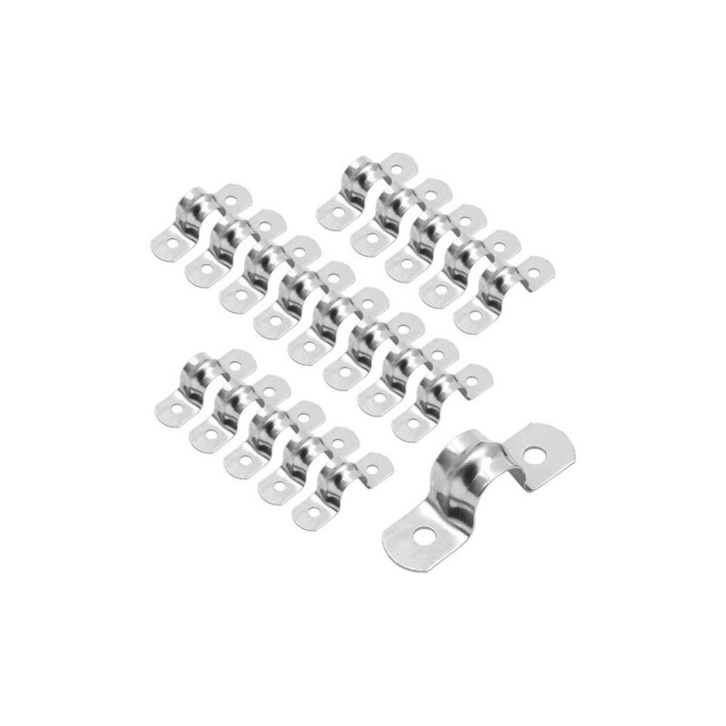 U-förmige Schlauchschelle Aus Edelstahl, Halbkreisförmige Luft-/wasserrohrschelle, Wasserrohrverschraubungen – 20 Mm