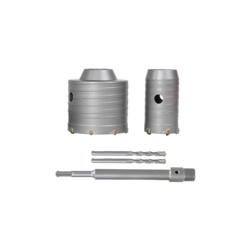 150-mm-lochsäge. Elektrisches Schlaglochsägen-set Mit 22 X 200 Mm Rundgriffverlängerung.