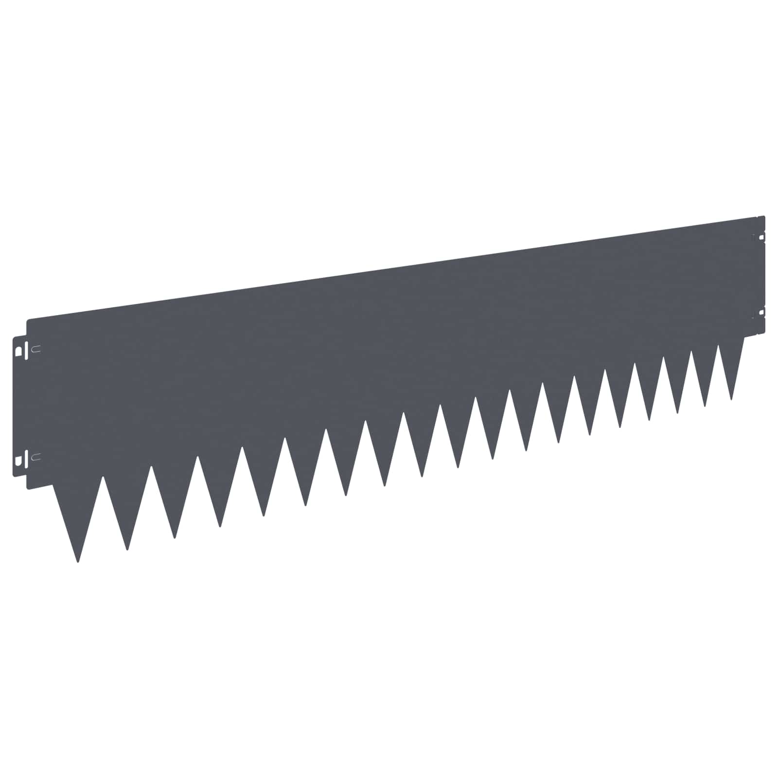 Rasenkante 10 Stk. 103 X 25 Cm Steel Anthrazit Vidaxl