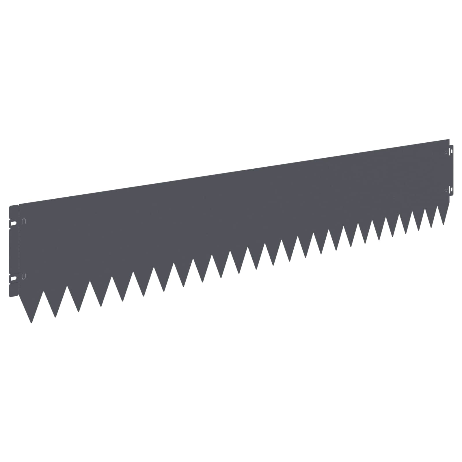 Rasenkante 10 Stk. 103 X 20 Cm Steel Anthrazit Vidaxl