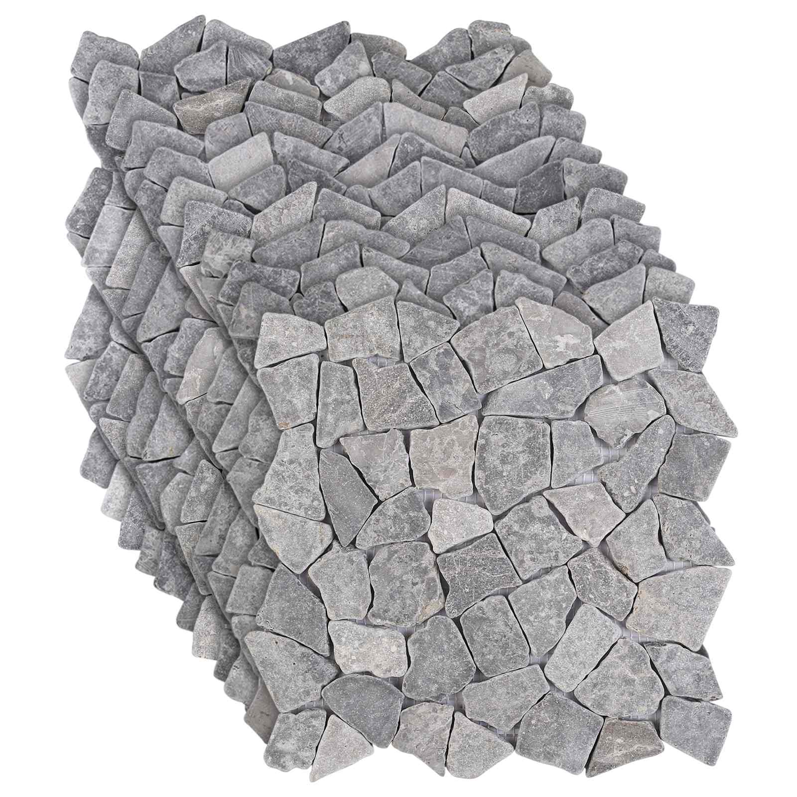 Mosaikfliesen Hellgrau 30 X 30 Cm Marmor Vidaxl
