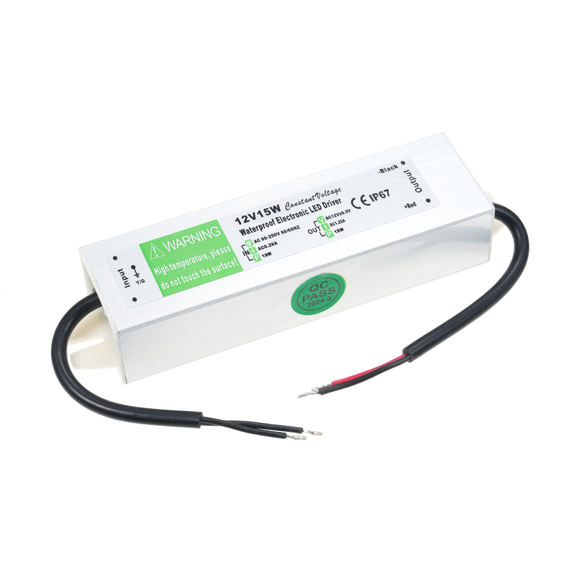 Ip67 Wasserdichtes Led-netzteil, 90-250v Ac Auf 12v Dc Netzteiltransformator, 15w, Niederspannung, Für Led-streifen, Außenleuchtkästen, Schilder.