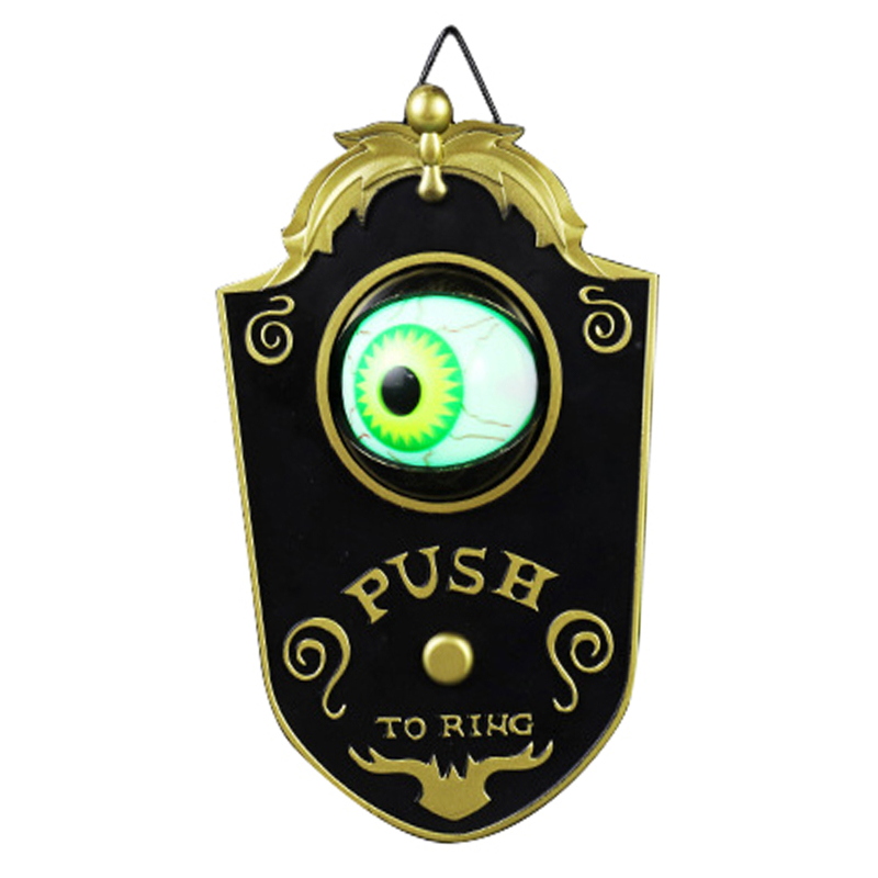 Halloween-türklingel Mit Led-leuchtauge Und Gruseligen Geräuschen – Spuk-türdekoration Mit Beweglichem Auge Für Zuhause, Partys, Bars Und Spukhäuser