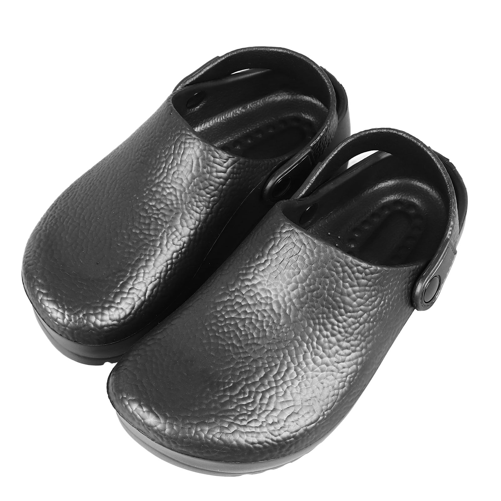 Chaussures De Chef D'Été En Caoutchouc Eva Noir Respirant Et Antidérapant Pour Hommes, Idéales Pour La Restauration Et Le Travail, Pointure 39.