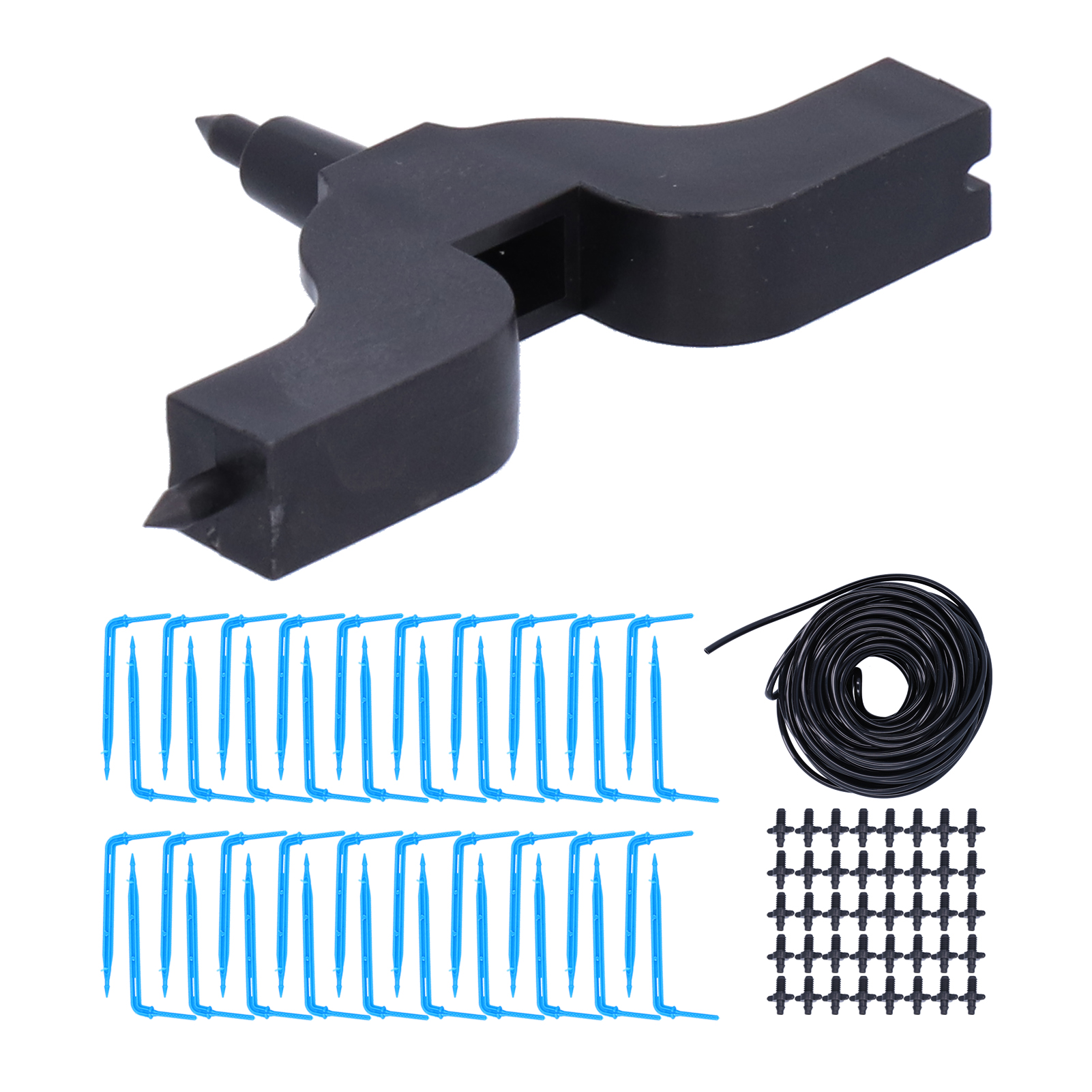 Kit D'Irrigation Goutte À Goutte De 15 M Avec Tuyau D'Arrosage Et Accessoires Pour Jardin, Serre Et Semis