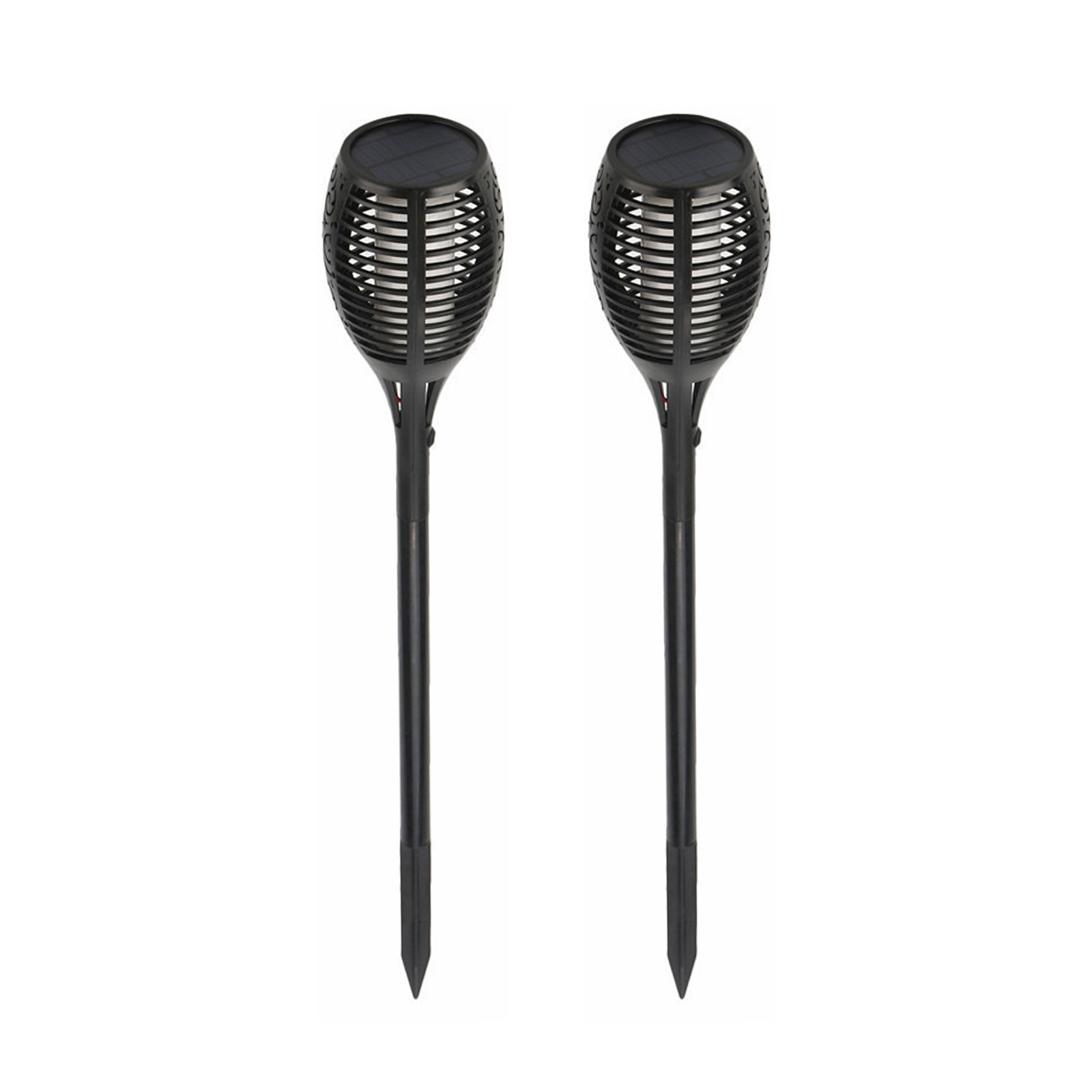 Lampes Solaires À Effet Flamme Pour Jardin Extérieur, Lampes À Brancher Au Sol, Lampes Torches De Simulation, Lampes De Jardin Étanches, Lampes Solaires Paysagères