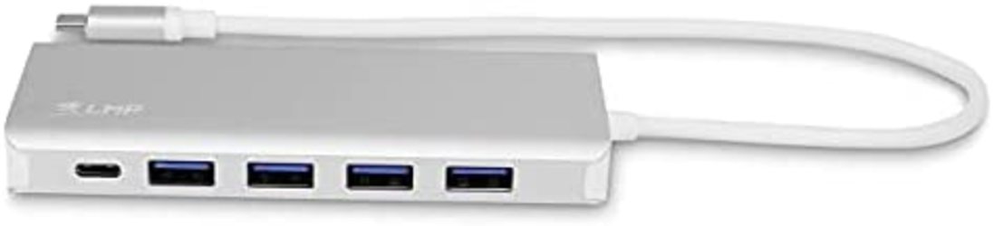 Lmp 22366 Hub Mit Usb 3.2 Gen 1 (3.1 Gen 1) Typ-c-schnittstelle, 5000 Mbit/s, Silber