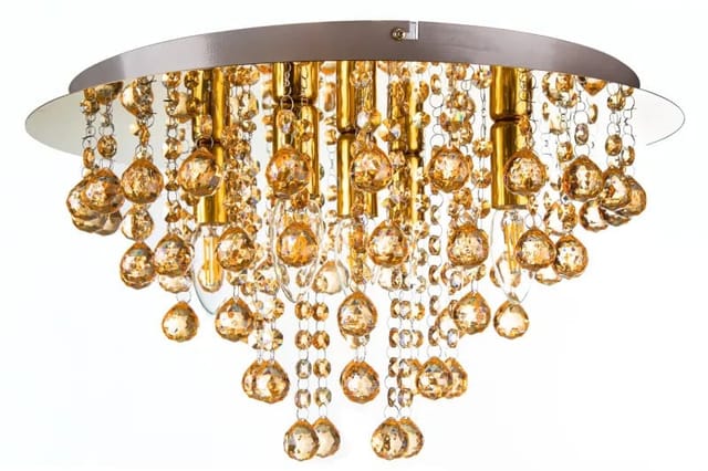 Globo - Deckenleuchte - London - Gold - Glas - Ø 46cm - E14 -