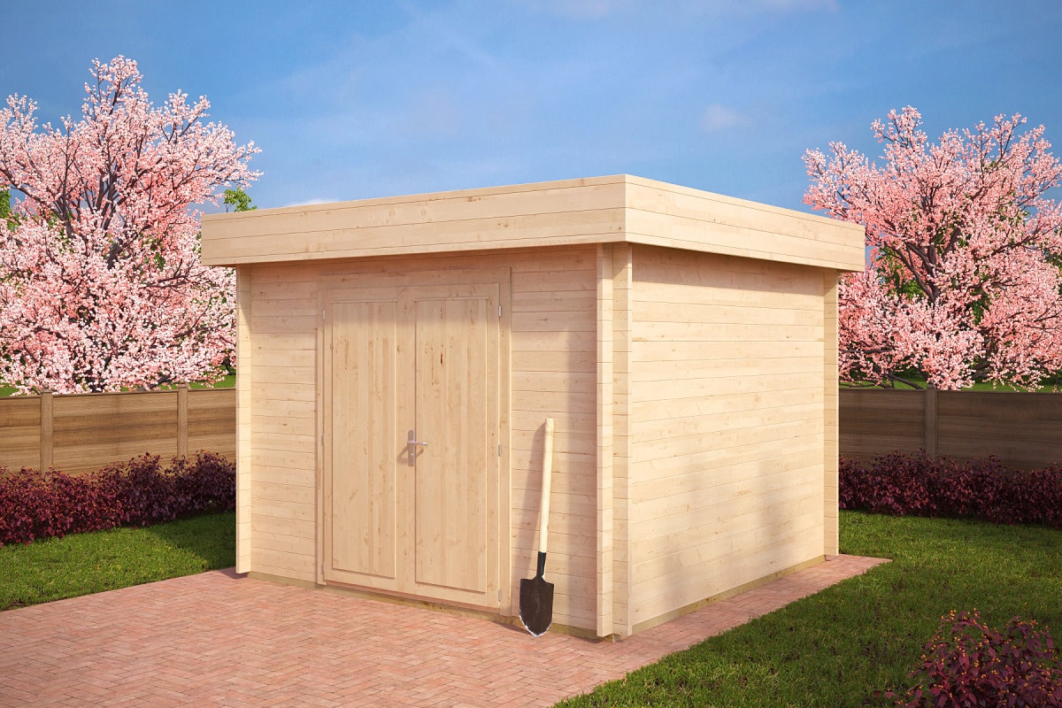 Gerätehaus “Lucas A” 3x3m | Kleines Gartenhaus 3x3m | Gartenhaus aus Holz | Gartenhaus klein | Mini-Gartenhaus Holz | Gerätehaus