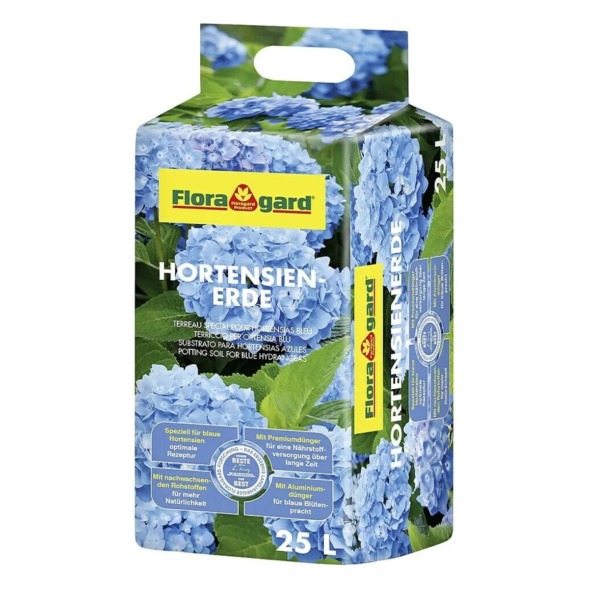 Floragard Hortensienerde Blau Kompakt 25 L, Hp 42