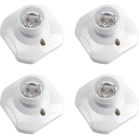 Designer-leuchte – E27-schraubfassung Für Die Decke – 220–240 V Wechselstrom – Hitzebeständige Keramik Bis 500 °c – 4er-pack Für Led-lampen – Einfache Installation