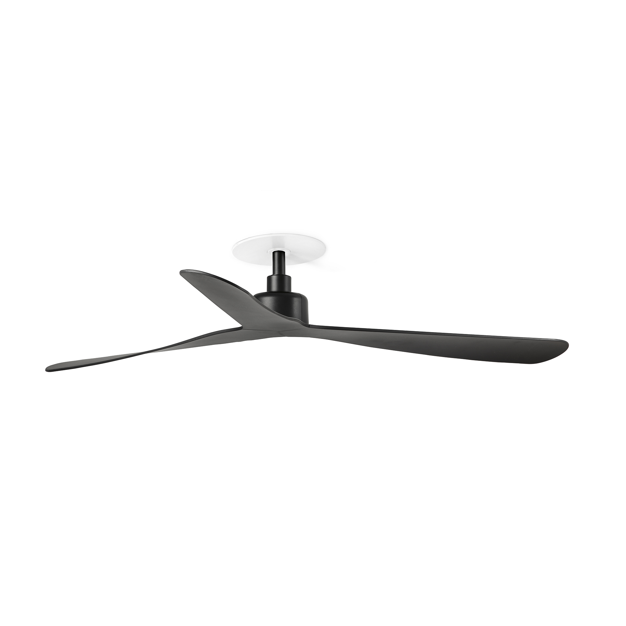 Rocker Recessed M Schwarzer Wlan-deckenventilator Ohne Licht 34196rwt