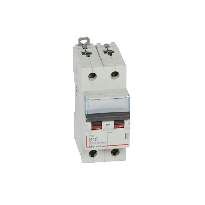 Legrand 407493 Leistungsschalter Dx³6000 10 Ka, Zuleitung Oben/abgang Unten, Schraubanschluss, 2-polig, 10 A, Kurve B