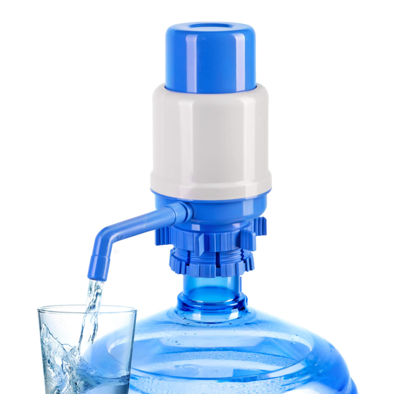Manuelle Wasserpumpe Für 5-gallonen-wasserflaschen, Sicherer Halt, Verstellbarer Schlauch, Schutzkappe, Reinigungsbürste, Lebensmittelechtes Material