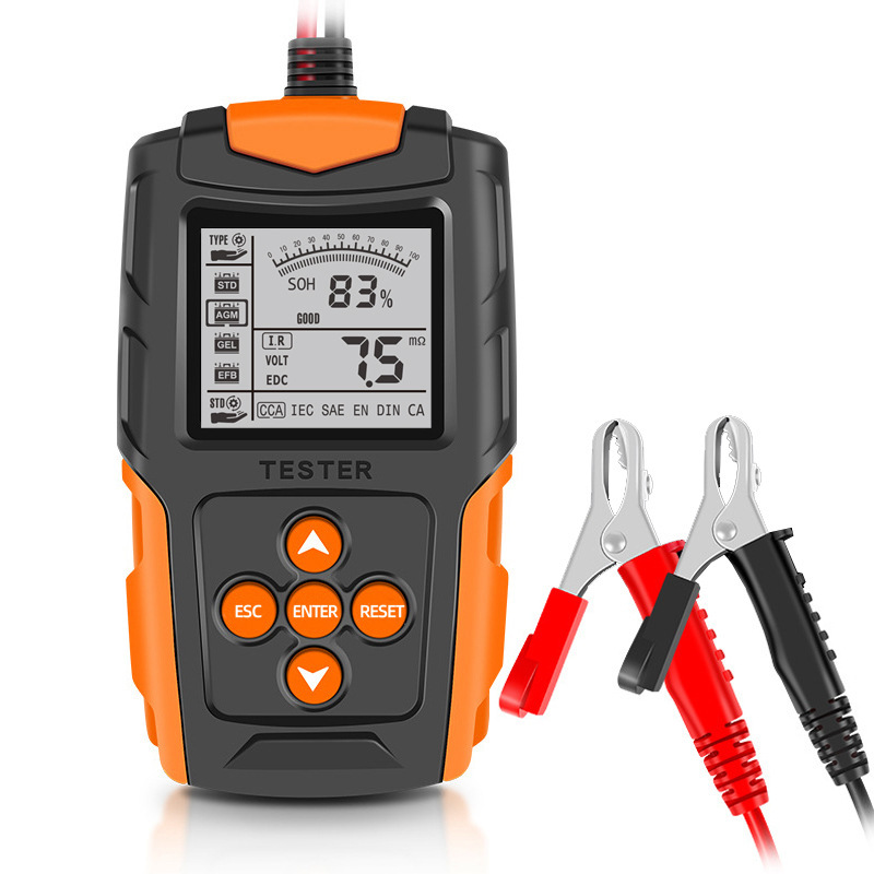 12v/24v Kfz-batterietester, Kaltstartstrom-innenwiderstandstester, Motorradbatterieanalysator