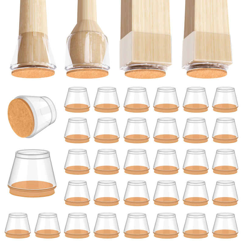 Set Mit 32 Silikon-bodenschonern Für Stuhlbeine, Filzgleitern Für Möbel, Gummikappen Für Stuhlbeine, Tischbeinschonern, Kratzfest Und Geräuschlos