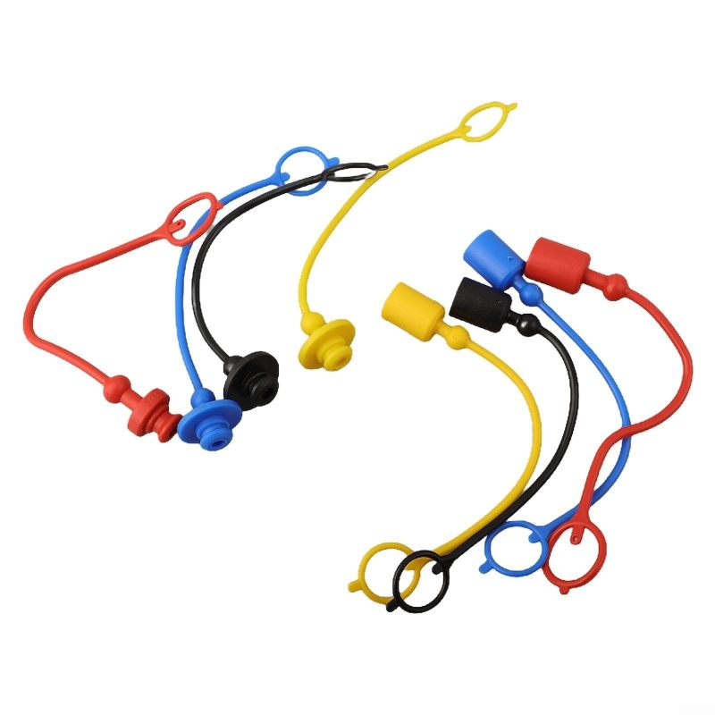 4 Paar Staubkappen Für Hydraulische Schnellkupplungen (aus Pvc-gummi, Kompatibel Mit Der Iso7241-a-serie, 1/4 Zoll)