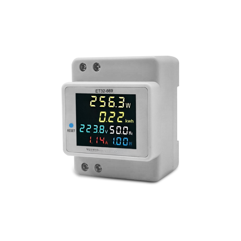 Digitaler Einphasen-energiezähler, Misst Die Leistung In Watt Und Kwh, Ac 40–300 V, 100 A, Farb-lcd-display