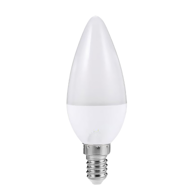 Kerzenförmige Led-lampe, C37/e14-sockel, 7 W, Warmweiß 3000 K, Ip44 Wasserdicht, Ideal Für Wohnzimmer, Esszimmer, Flur, Dachboden, Balkon Oder Innenhof.