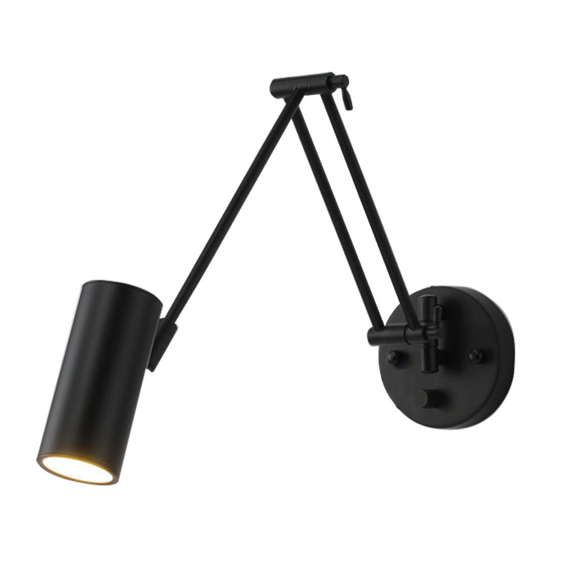 Wandmontierte, Teleskopierbare Nachttischlampe Mit Gelenkarm, Schwenkbar Und Zusammenklappbar (langer Arm) Für Die Innenbeleuchtung