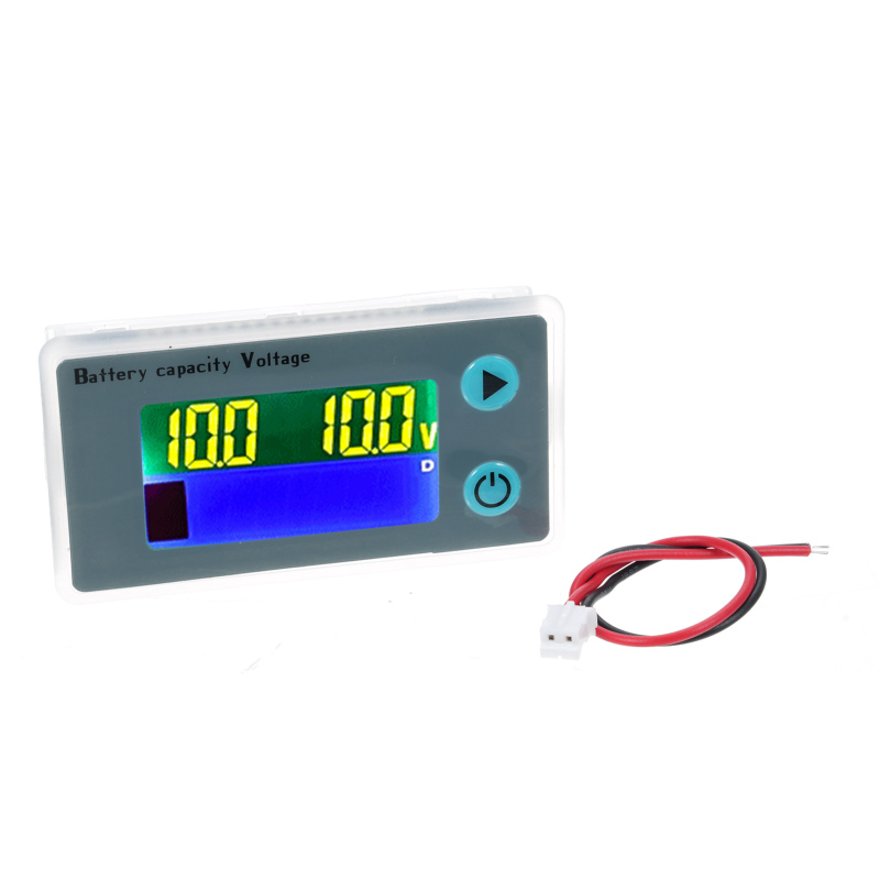 10-100v Batteriekapazitätstester, Voltmeter, Prozentanzeige, Spannungs-/temperaturschalter, Für Den Einsatz Auf Booten/in Wohnmobilen (kabel Im Lieferumfang Enthalten)