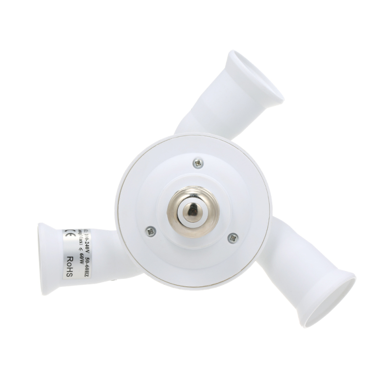 3-in-1 E26/27 Sockeladapter/konverter Für Standard-led-lampen: 180° Vertikal Verstellbar, 360° Horizontal Verstellbar, Flexibel, Maximale Leistung 60 W.