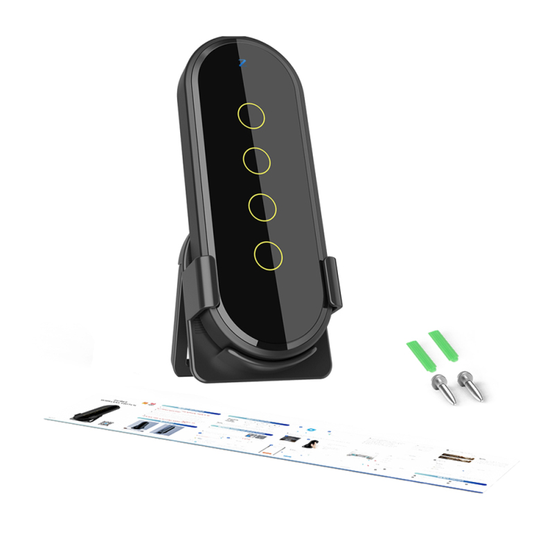 Tuya Smart Touch Switch Wifi Zigbee, Umgebungssteuerung, Fernbedienung, 2,5d Fluoreszierendes Gehärtetes Glas (zigbee-kompatibel)