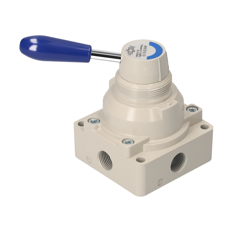 3/8" Pt Drehhebel-handventil, Luftstromregelung, 2 Positionen, 4-wege, Pneumatisches Handhebelventil 4hv310-10