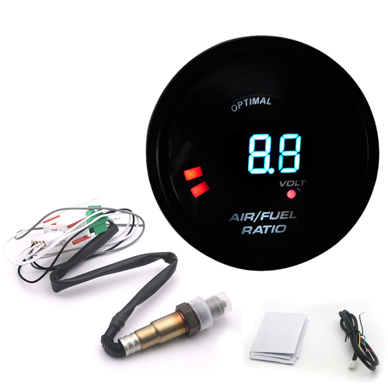 2-in-1-digital-luft/kraftstoff-verhältnis-messgerät-set Mit Lambda-o2-sensor Und Sauerstoffsensor (o2). Zubehör Für Fahrzeugmodifikationen.