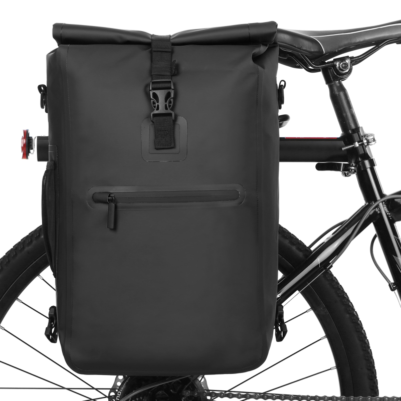 Wasserdichte 3-in-1-fahrradtasche Mit Laptopfach, Ideal Für Pendler Und Radtouren Im Freien.