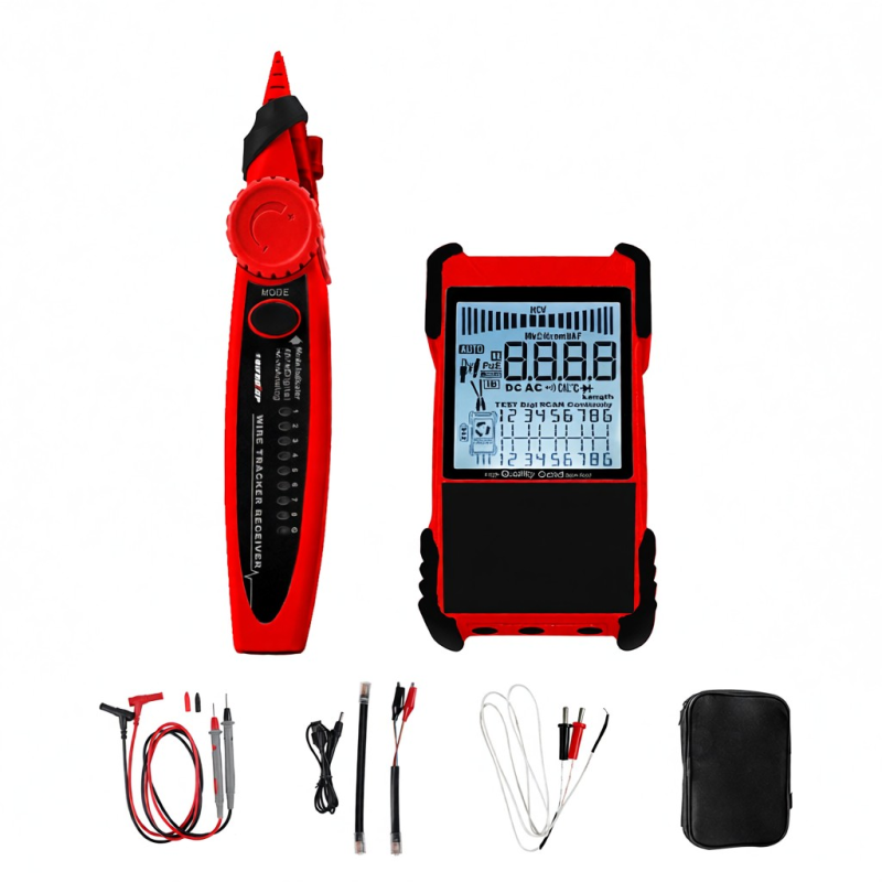 Tooltop Et618 Kabeltester, Lcd-bildschirm, Analoge Und Digitale Funktionen, Poe-test, Pairing, Längenmessung, Kurzschlusserkennung (tragbar)