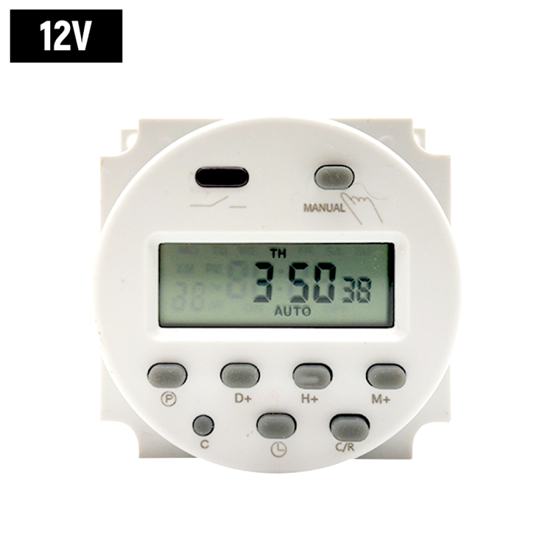 Digitaler Programmierbarer Timer Mit Countdown-timer, Mini-zeitschalter, Timer-steuerung, Automatischer Ein-/ausschaltfunktion, 12 V