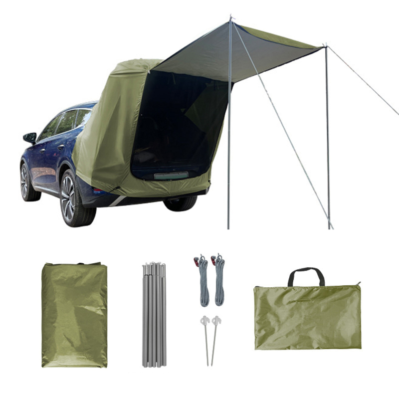 Outdoor-kofferraumzelt, Camping- Und Picknickzelt Mit Sonnendach, Kofferraumerweiterung, Sonnen- Und Regenbeständig