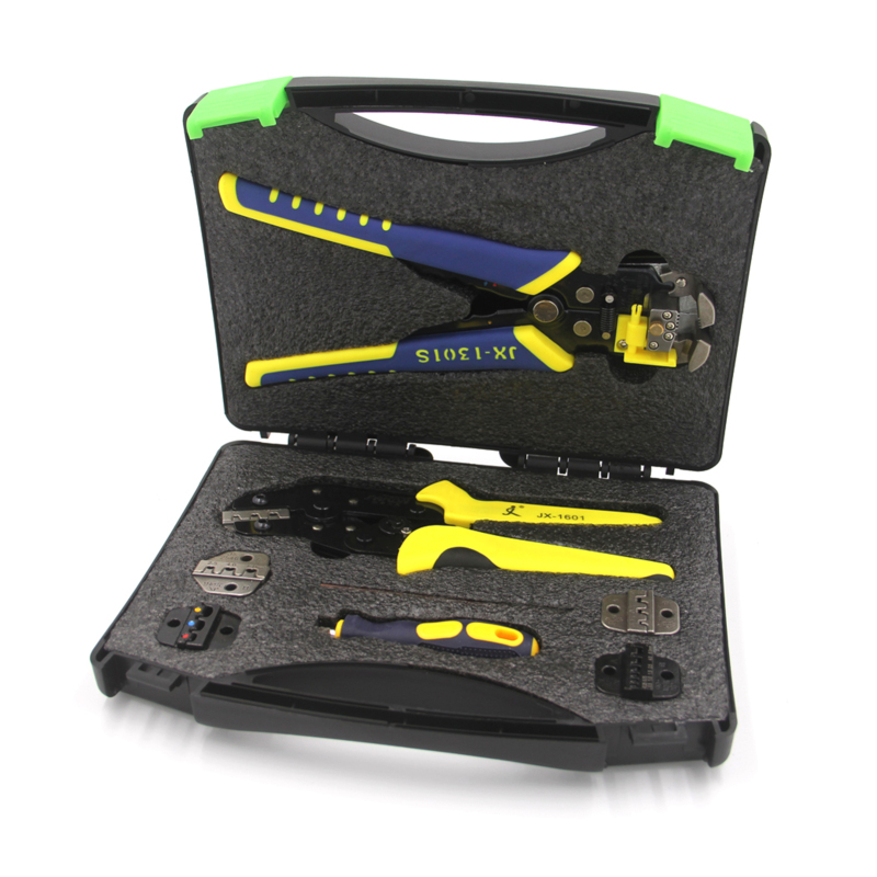 Paron Profi-crimpzange, Multifunktionale Ratschen-crimpzange Für Kabelschuhe, Crimpzange Zum Abisolieren Von Kabelschuhen, Crimpzange Für Kabelenden, Crimpzangen-set Für Kabelschuhe