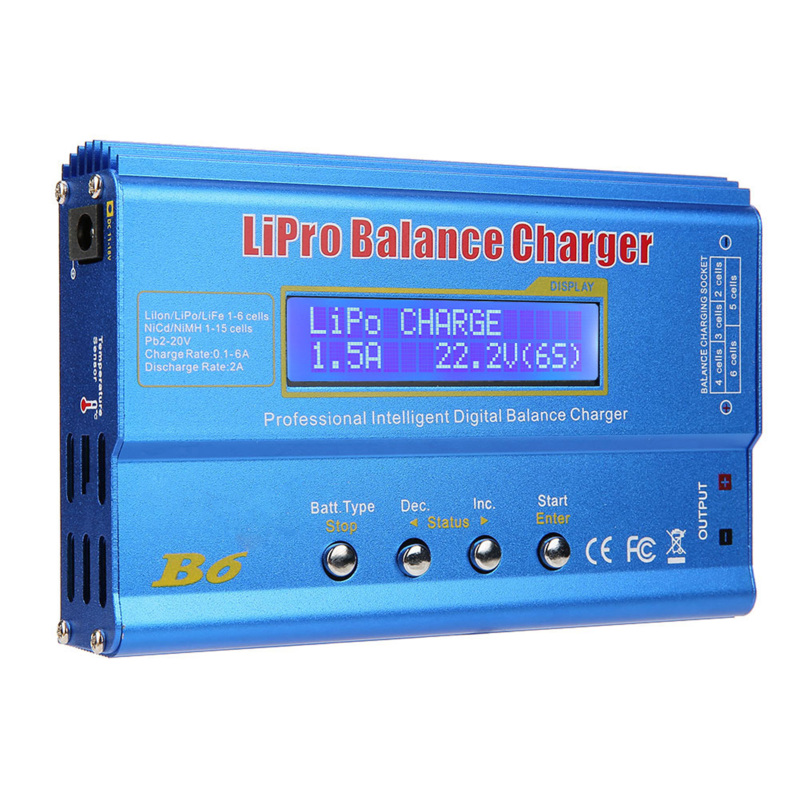 80w 6a Balancer-ladegerät/entladegerät Für Lipo-, Li-ion-, Li-fe-, Lihv- (1-6s), Nimh- Und Nicd-akkus (1-15s), Balancer-ladegerät Für Rc-modellbatterien