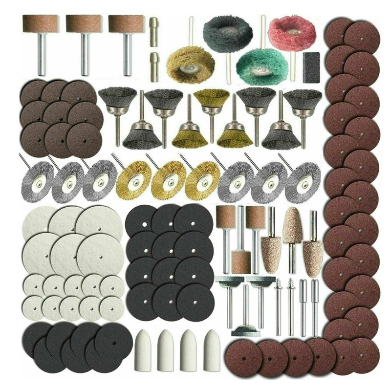 Set Mit 150 Zubehörteilen Für Elektrische Rotationswerkzeuge, Bits Kompatibel Mit Einem 1/8-zoll-schaft Zum Schleifen, Polieren Und Polieren.