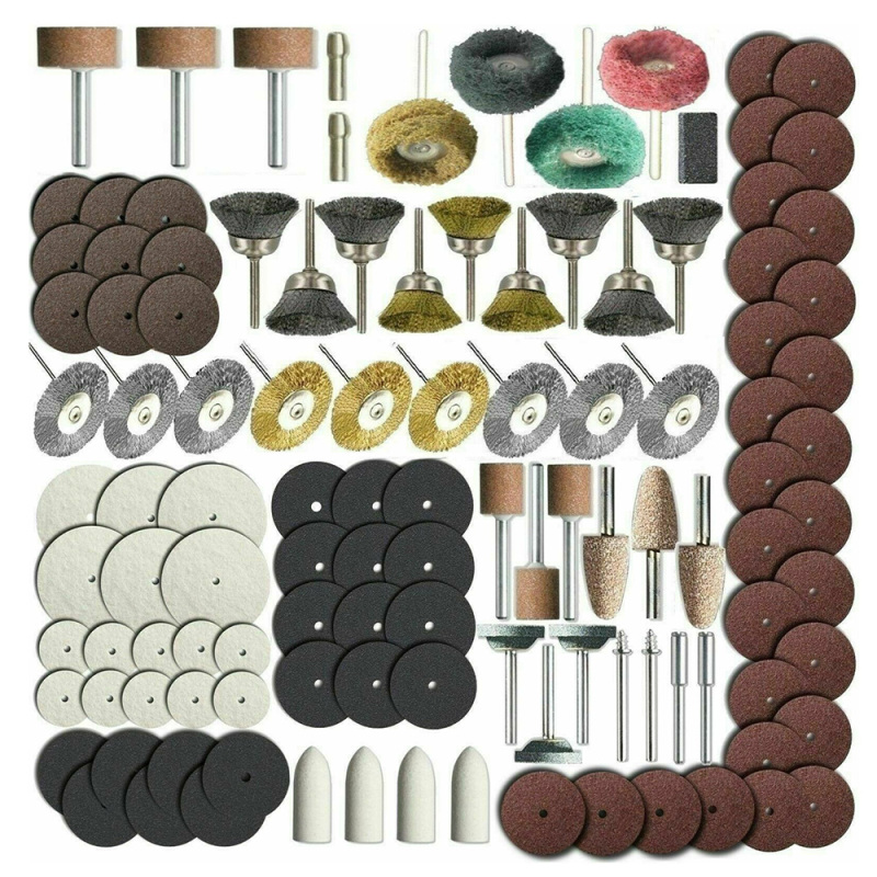 Set Mit 216 Zubehörteilen Für Rotationswerkzeuge Zum Schleifen, Polieren Und Schleifen Von Metallen