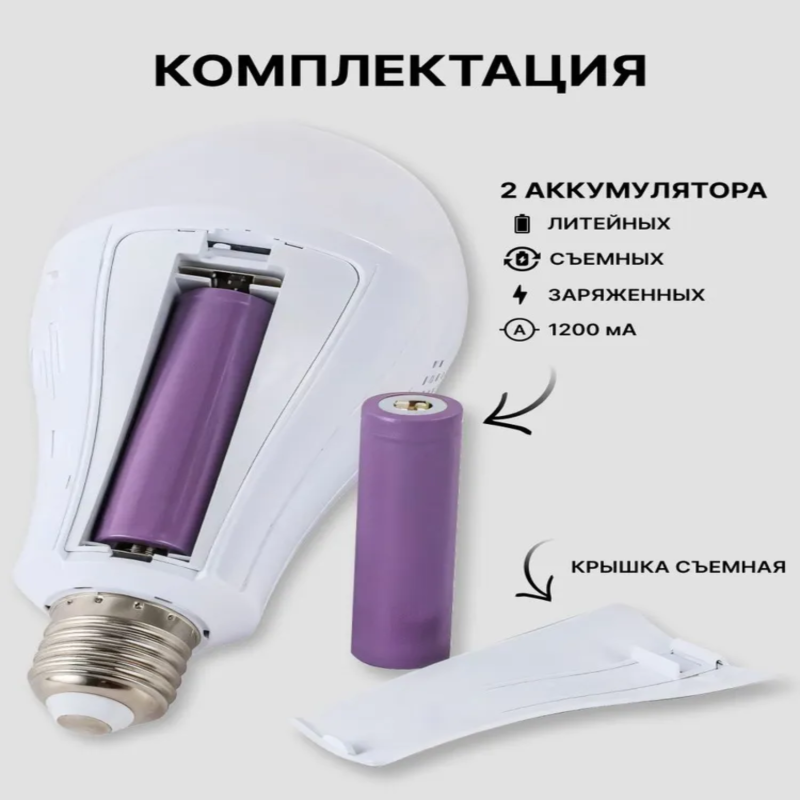 E27-glühbirne, Wiederaufladbare Led-glühbirne, Notbeleuchtung Für Stromausfälle