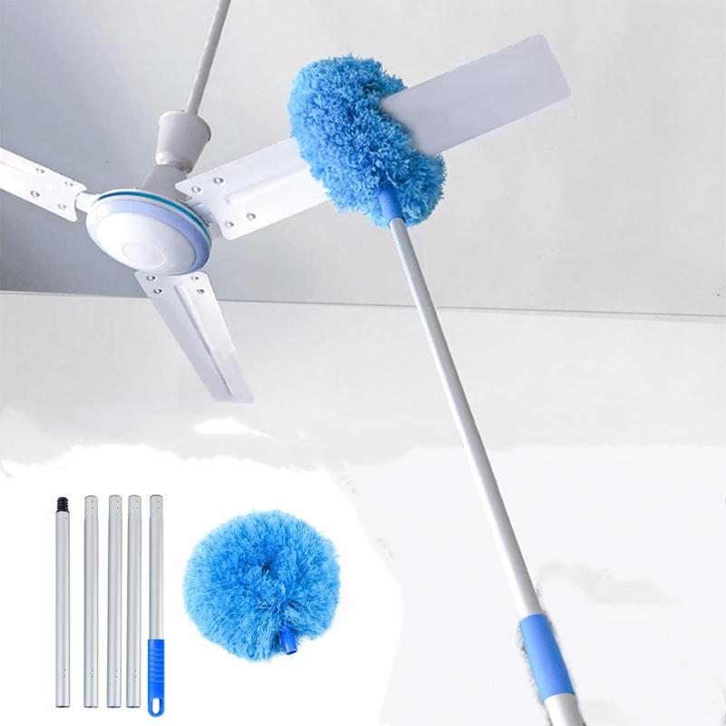 Staubwedel Zur Reinigung Von Deckenventilatoren, 120 Cm Ausziehbarer Griff (mikrofaser)