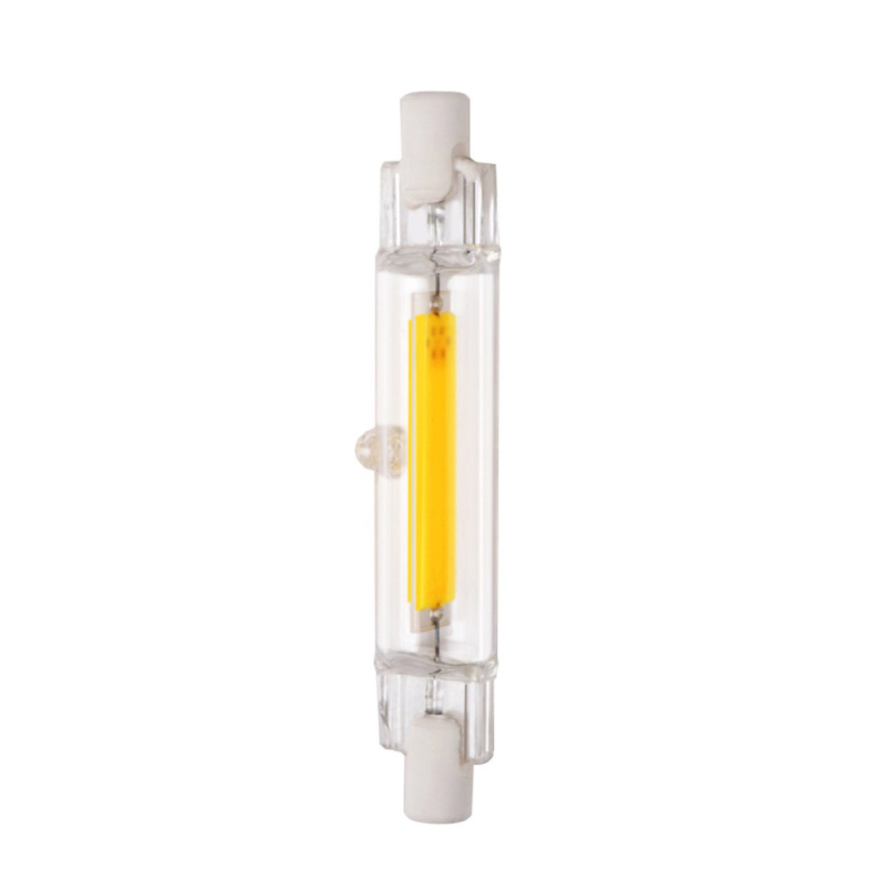 R7s Cob Led-lampe Mit Glasröhre, 78 Mm, 5 W, Kaltweiß, Ac110v, Ersetzt Halogenlampen.