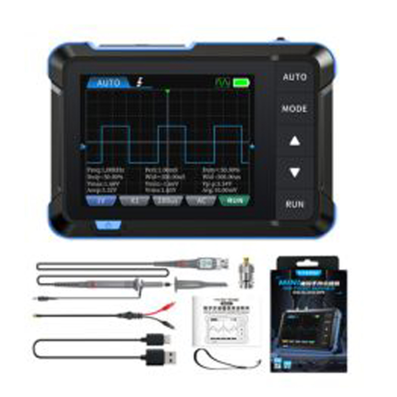 Digitaler Oszilloskop-signalgenerator Mit 2,8-zoll-bildschirm, 1 Mhz Bandbreite, 5 Ms/s Abtastrate (mehrere Wellenformen)