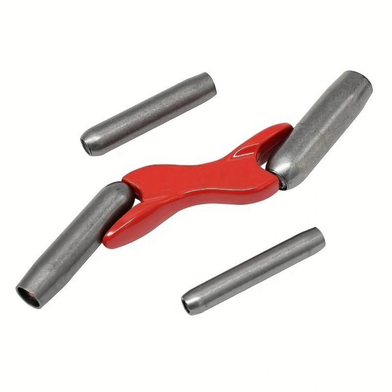Set Mit 4 Fugenglättern Für Ziegel (1/2, 5/8, 3/4, 7/8 Zoll), Ergonomische Kelle Mit Leichtem Stahlgriff, Rot