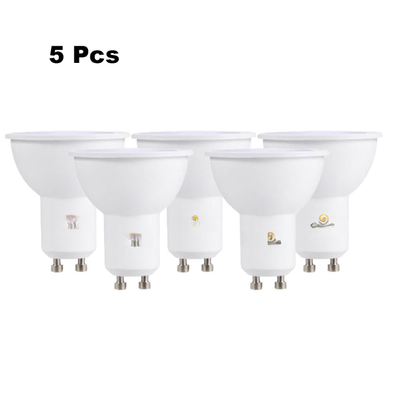 Gu10 7w 220-240v Led-lampen, Led-spotlampen, Weiße, Mattierte Led-glühbirnen Mit Glühfaden Für Die Deckenbeleuchtung (5er-pack).