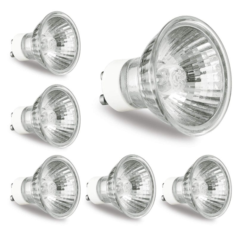 Packung Mit 6 Gu10 Halogenlampen (120v, 50w) Für Aromatherapie Und Duftwachs.