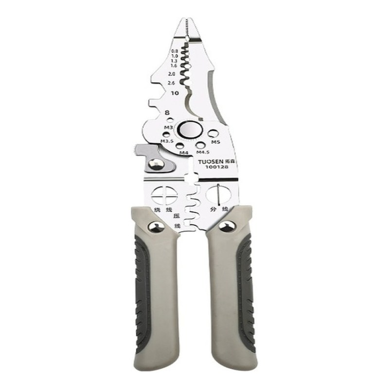 Tuosen 100128 Multifunktions-abisolierzange Für Elektriker, 21,7 X 5,5 X 1,8 Cm