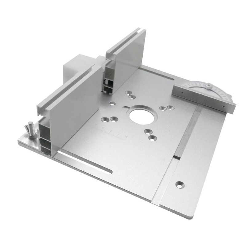Set Aus 3 Frästisch-einlegeplatten, Aluminiumlegierung, Gehrungsanschlag (für Kreissäge, Holzbearbeitung)