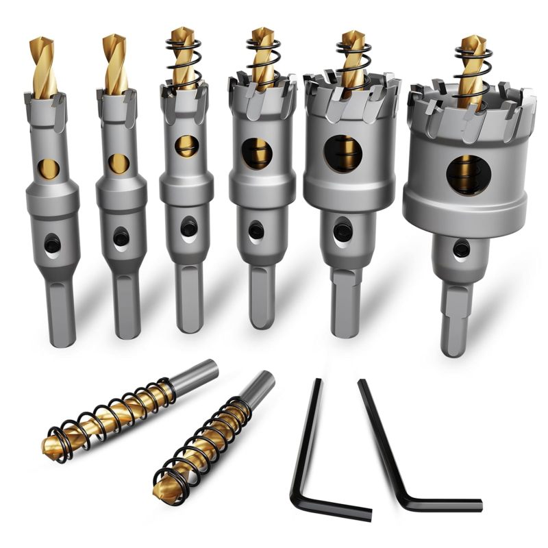 Reibahlensatz Aus Edelstahllegierung: Hartmetallreibahle, 6 Reibahlen, 2 Zentrierbohrer Und 2 Schraubenschlüssel.