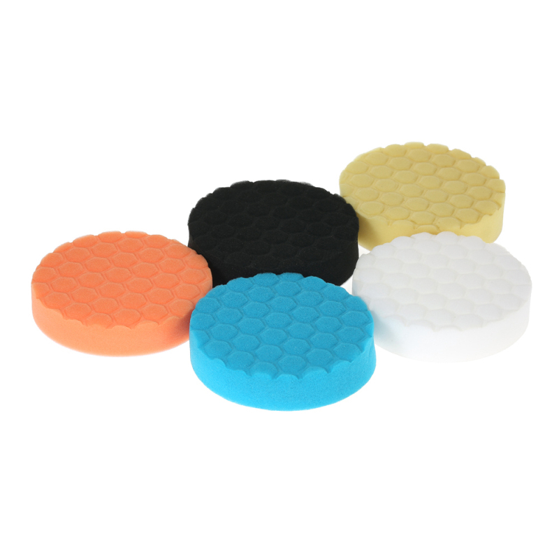 5-teiliges Autopolierpad-set, Schwämme Zum Wachsen Und Polieren (3-7 Zoll)