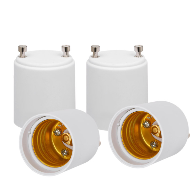 Packung Mit 4 Gu24 Auf E26/e27 Adapter Für Led-lampen, Standard-e26/e27-schraubfassung, Aus Flammhemmendem Pbt.