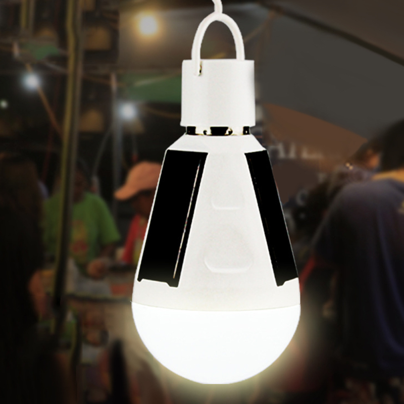 Tragbare, Wiederaufladbare 7w/12w Led-solarlampe, Solarpanel, Außenbeleuchtung Für Garten, Camping Oder Zelt.